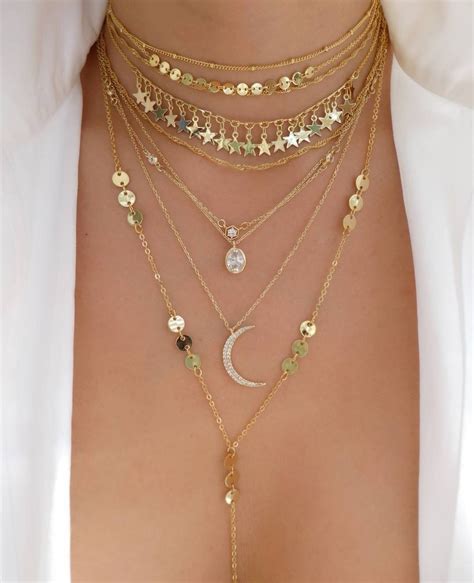 GOLD LAYER NECKLACES | Fashion jewelry, Necklace designs, Girly jewelry