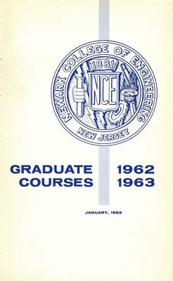 "The Bulletin: Newark College of Engineering Bulletin of Graduate Cours ...