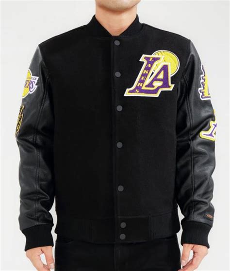 NBA Los Angeles Lakers Pro Standard Black Varsity Jacket