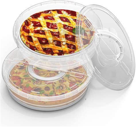 Amazon.com: 12inch 2 Pack Food Storage Container with Lid and Handle ...