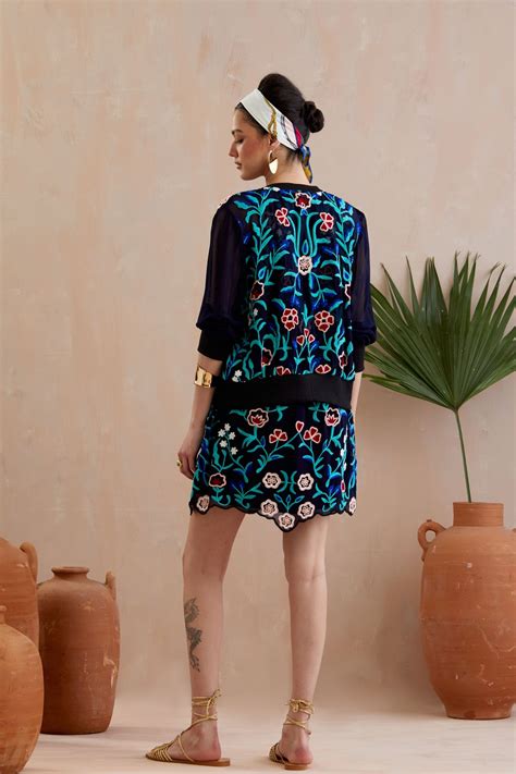 Indian Summer Story - Midnight Blue Jacket - Elahe