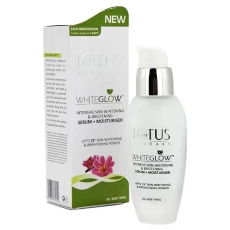 Lotus Herbals Whiteglow Intensive Skin Serum + Moisturiser | Nourishes ...