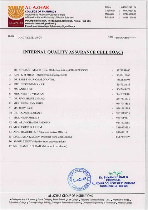 Members | Al-Azhar College of Pharmacy