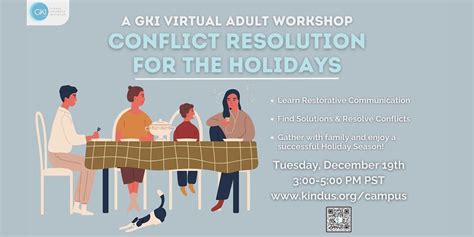 Conflict Resolution for the Holidays - A GKI Virtual Adult Workshop ...
