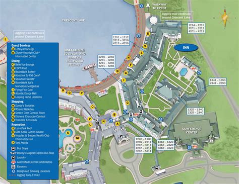 Boardwalk Resort Map - KennythePirate.com | Disney boardwalk, Boardwalk ...