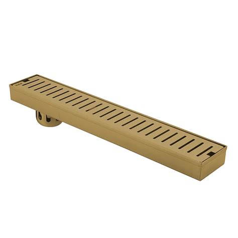 Vertical Shower Drain Channel (36 x 3 Inches) YELLOW GOLD PVD Coated ...