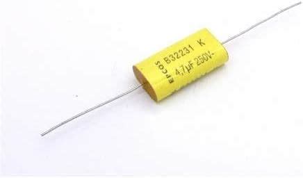 4.7uf 250V DC Axial Capacitor (PACK OF 2) 4.7 uf 250 V Capacitor ...