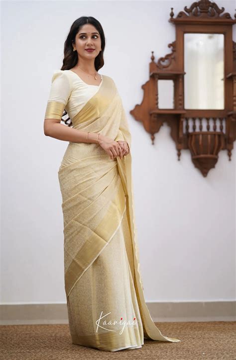 Tara - Off-White Tara Georgette Sarees – Ivalinmabia