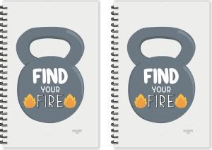SADAFAL Find Your Fire (Ruled - A5 Size - Pack of 2 Diaries) Designer ...