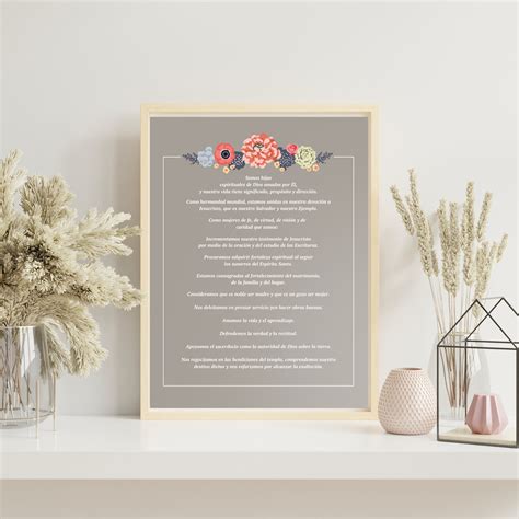 SPANISH Relief Society Posters Purpose and Declaration of Relief ...