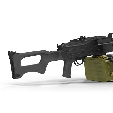 Russian Light Machine Gun Pecheneg 3D model | 3D Molier International