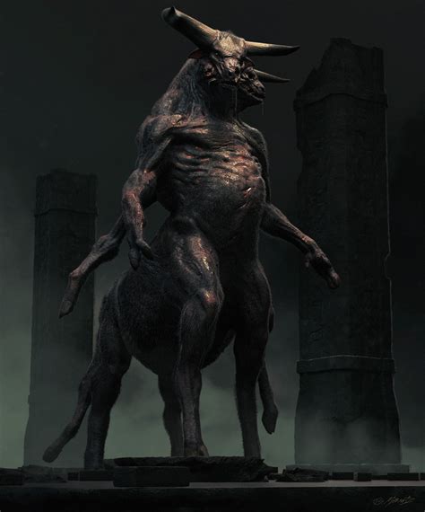 Jerad S. Marantz - Conjoined Minotaur / Centaur Creature Design