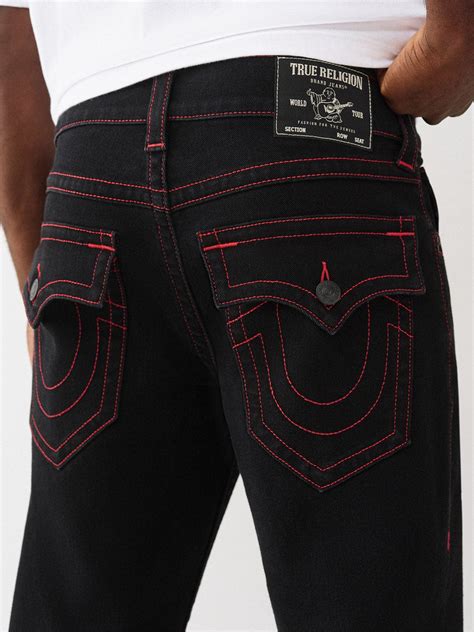 Shop TRUE RELIGION Men Black SN Straight Fit Jeans Online – Iconic India