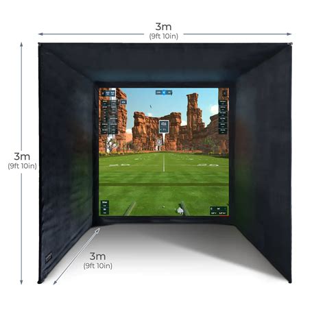 SimSpace Golf - Simulator Enclosure 6 Different Sizes