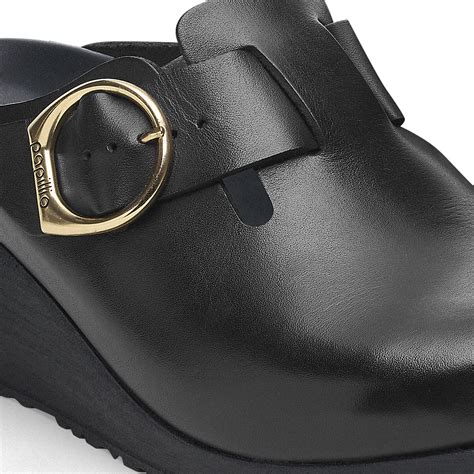 Fanny Ring-Buckle Leather Black/Black | BIRKENSTOCK