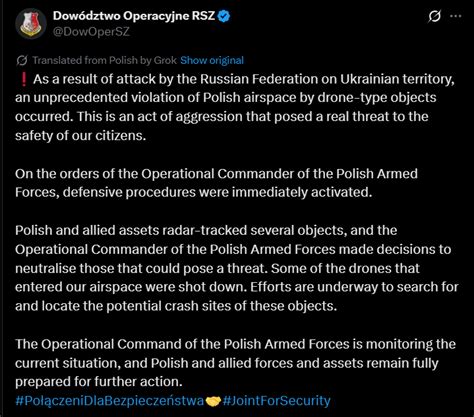 'Airspace repeatedly violated': Poland shoots down Russian drones; key ...