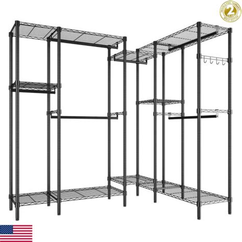 L Corner Closet Organizer Garment Rack Storage Open India | Ubuy