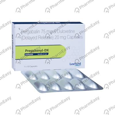 Pregabanyl Dx Strip Of 10 Capsules: Uses, Side Effects, Price & Dosage ...