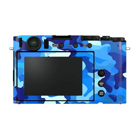 Arctic Blue Camo Pattern FujiFilm X-E4 Camera Skin