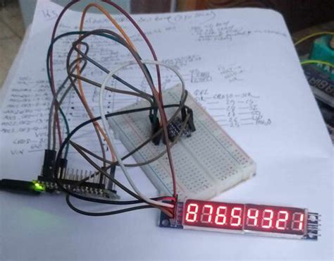 MAX7219 Arduino 7-Segment 的图像结果