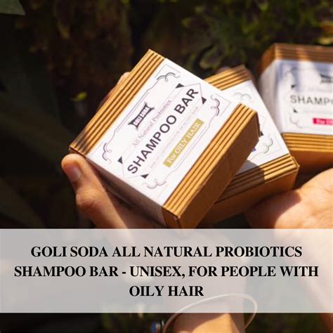 GOLI SODA: Goli Soda All Natural Probiotics Shampoo Bar for Oily Hair ...