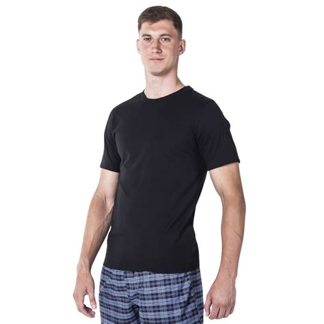 Men's Plain Black Crew Neck T-Shirt | Regular Fit Cotton Tee | Frank ...