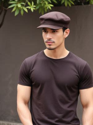 Buy CHOKORE Men Brown Flat Top Cotton Baseball Cap Online
