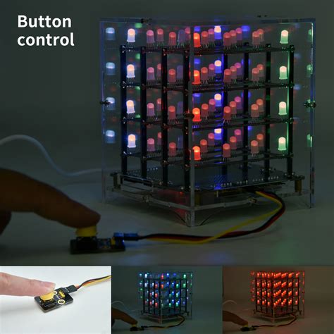 Image result for 4X4x4 LED Cube Arduino Kit