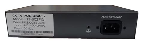 Hanutech 8 Port Poe Switch| Poe Switch 8 Port 10/100Mbps+2 Port RJ45 ...