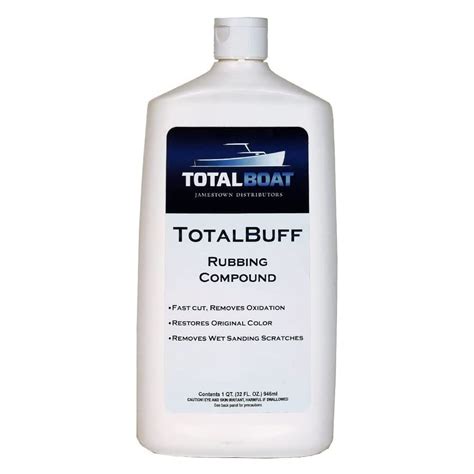 Buy TotalBoat TotalBuff Marine Rubbing Compound (Quart) | Removes Heavy ...
