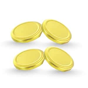 Buy Machak Glass Jar Lids Only 82mm For 82 mm Mouth Jars (Golden, 4 ...