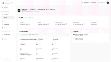 Refunds Dashboard — Manage Refunds | Pine Labs