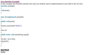 Image result for Java Inteface Example