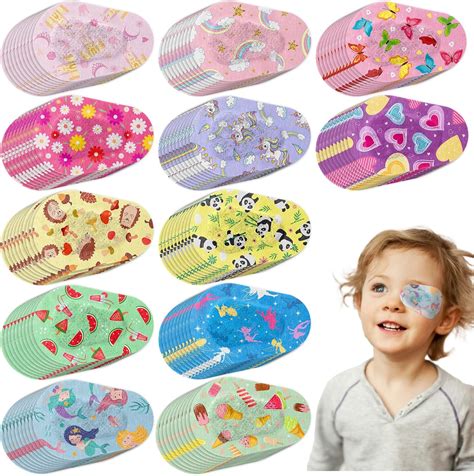 Panitay 120 Parches Adhesivos de Ojos para Niños Parches Oculares de ...