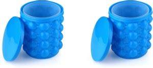 Safies 1 L Silicone Ice Cubes Storage ICE CUBE MAKER GENIE BLUE 120 ...