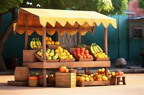 Fruit Market Cartoon 的图像结果