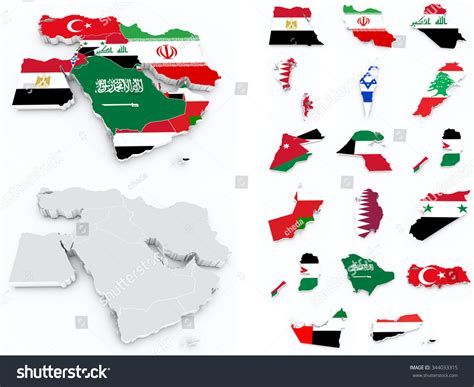 Middle Eastern Flags by Country 的图像结果