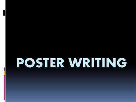 How to Write Poster Writing 的图像结果