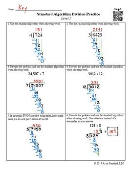 Division Algorithm Worksheet 的图像结果