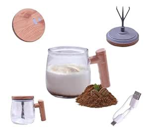 Buy Woleebee Rechargeable Self Stirring Coffee Mug 400ML | Automatic ...