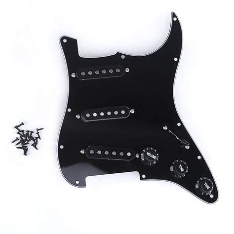 Buy Musiclily Pro 11 Hole SSS Loaded Prewired Stratocaster Pickguard ...