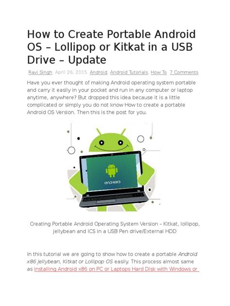 Image result for Install Android OS to USB