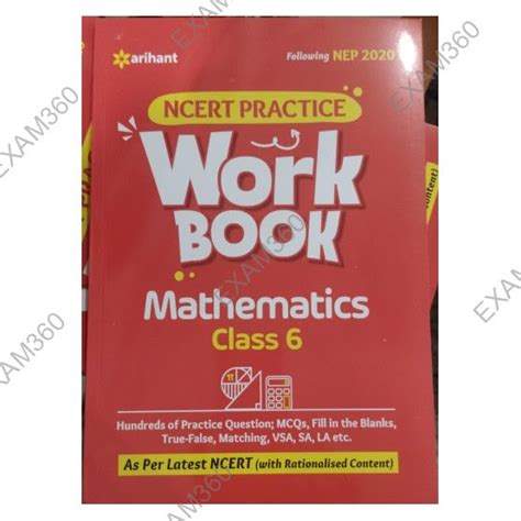 NCERT Practice Work Book Mathematics For Class 6 | Arihant Publication ...