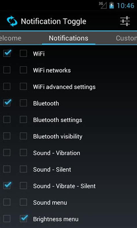 Image result for Toggle Center Notifications