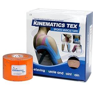 Kinematics Tex Sports Muscle Kinesiology Tape (Orange) : Amazon.in ...