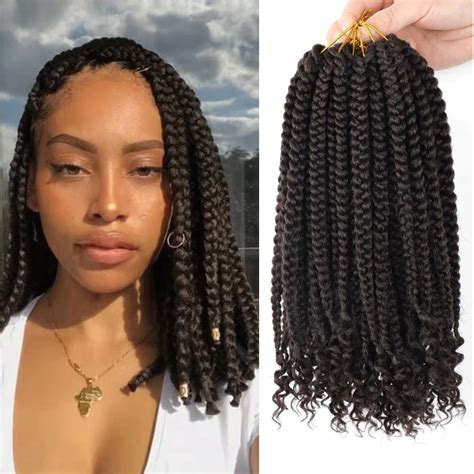 Layashow 6 Packs Crochet Box Braids Curly Ends 12 Inch India | Ubuy
