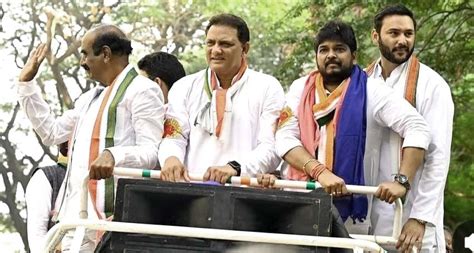 ભૂતપૂર્વ ક્રિકેટર અઝહરુદ્દીને તેલંગાણાની ચૂંટણી પહેલા હૈદરાબાદમાં ...