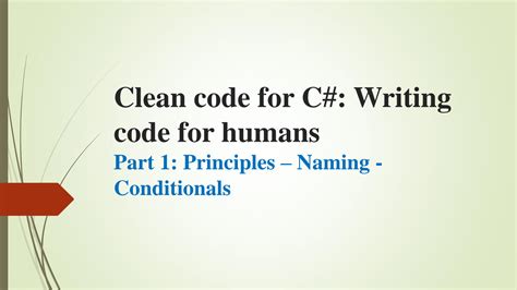 Naming convention Clean Code Principles 的图像结果