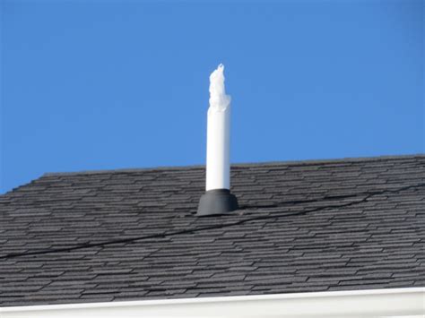 Plumbing Vents Covered with Frost