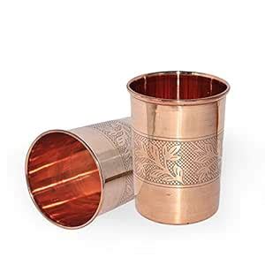 Buy Terashopee Copper Glass Set of 2, 3 IN, Bronze, 250 ML Each ...